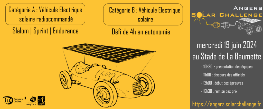 Invitation au Angers Solar Challenge 2024